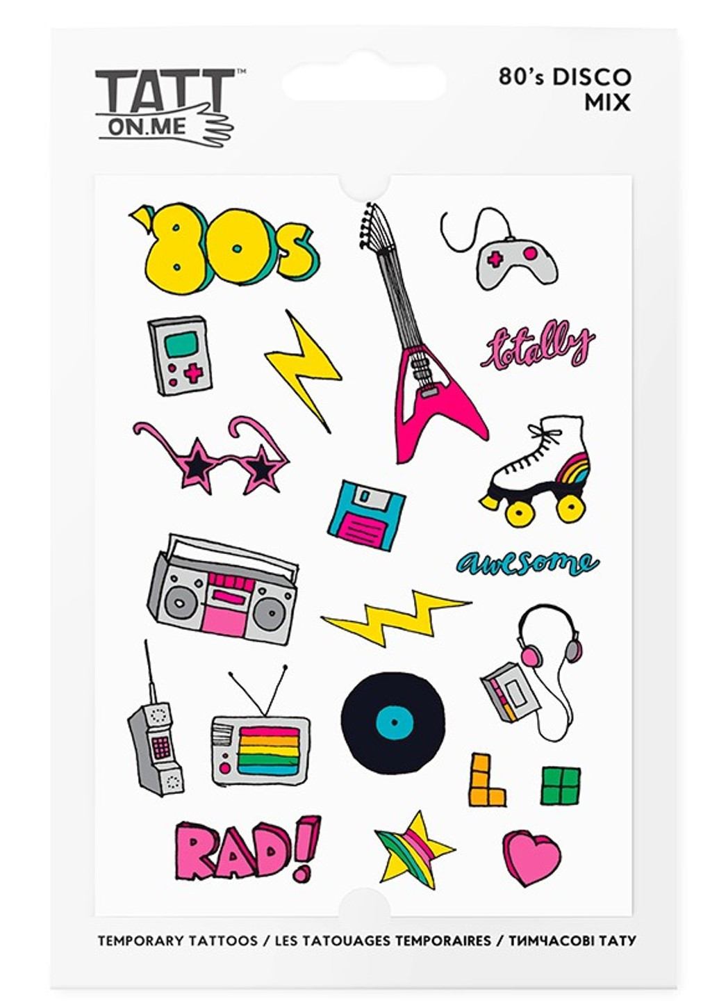 Временные тату "80s Disco Mix" TATTon.me (254255577)