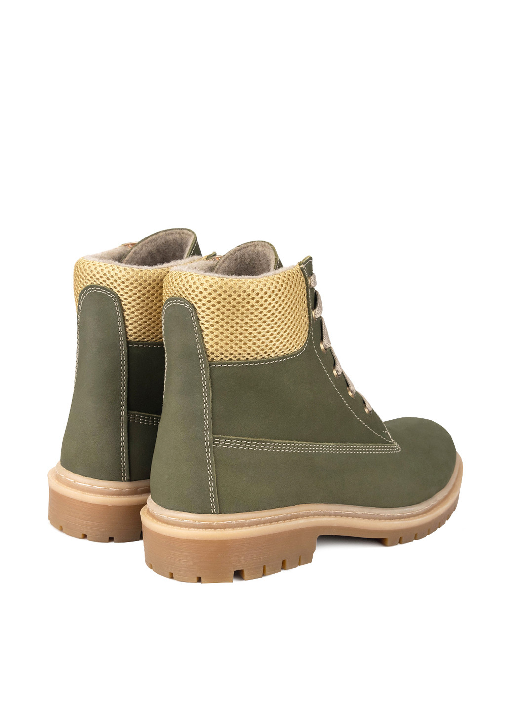 Серо-зеленые осенние ботинки тимберленды Libero