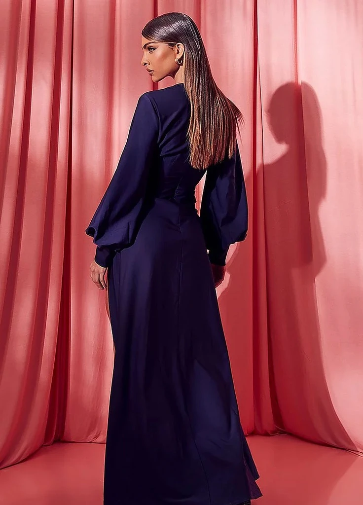 Синее платье Boohoo