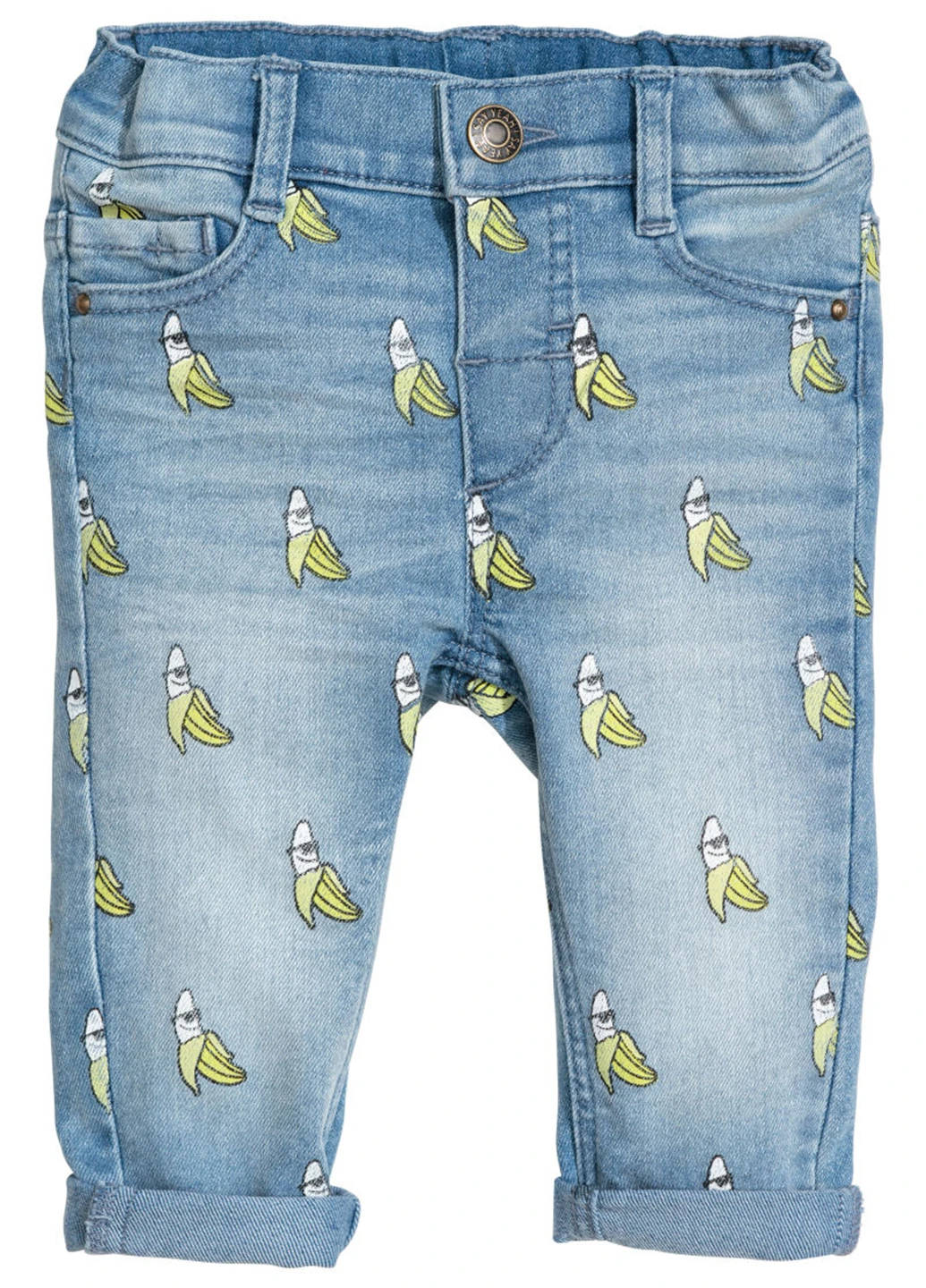 Синие демисезонные джинсы H&M