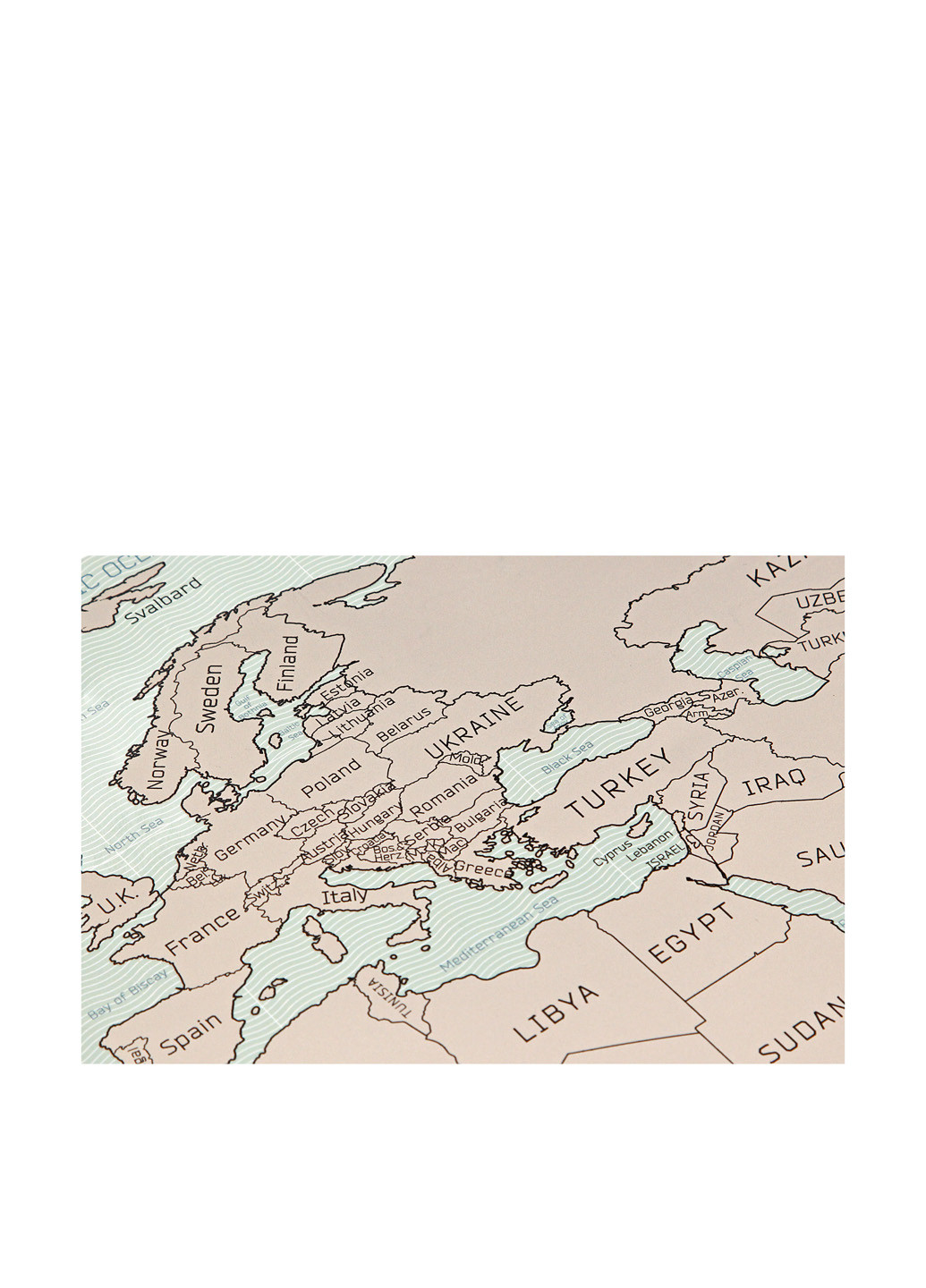 Скретч карта мира на английском языке, 880х520 мм UFT (27688207)