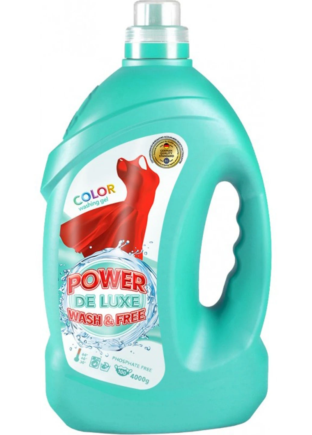 Гель для прання Color DE LUXE 4 л (100 прань) Power De Luxe (254255831)