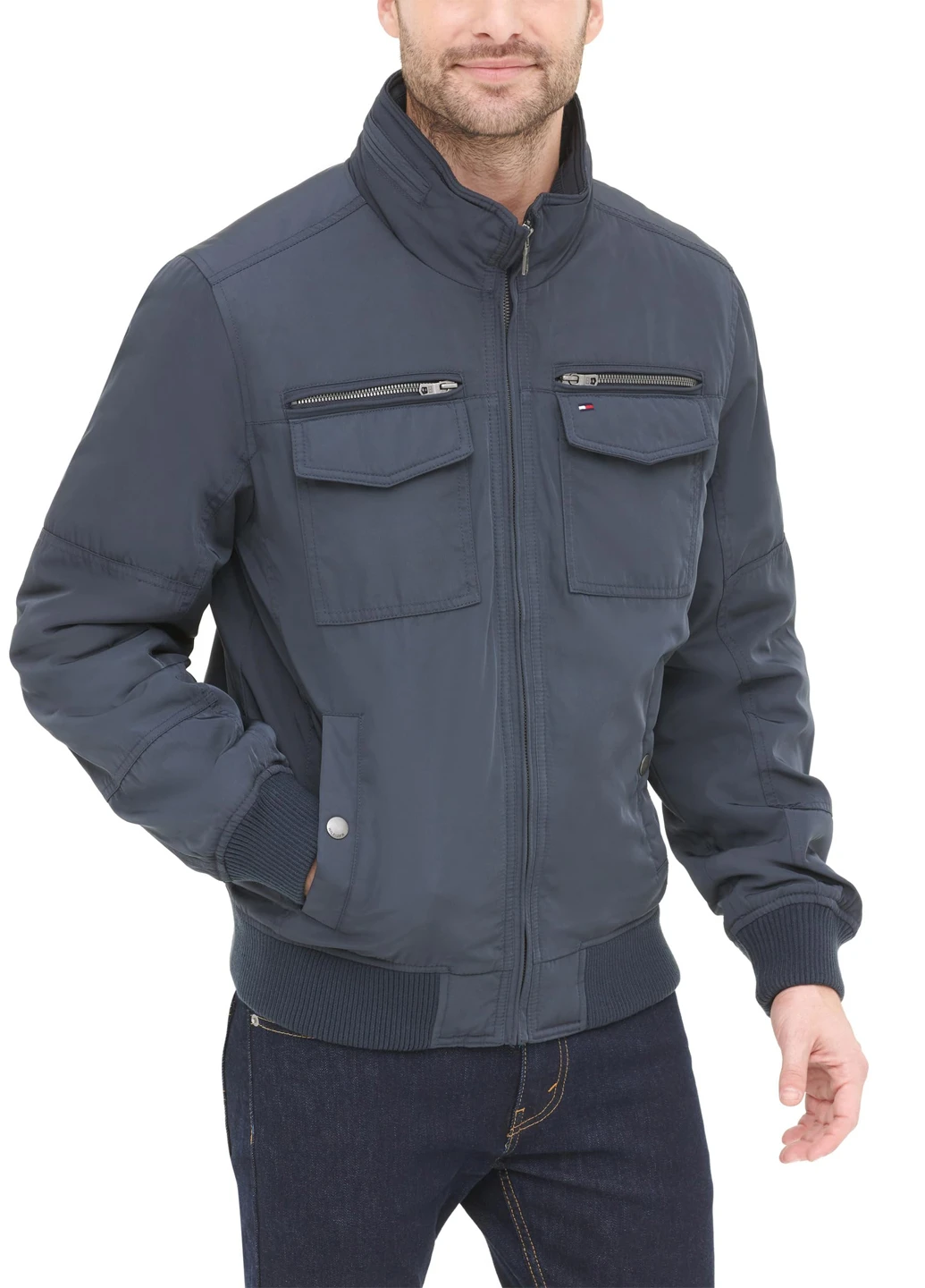 Синя демісезонна куртка Tommy Hilfiger