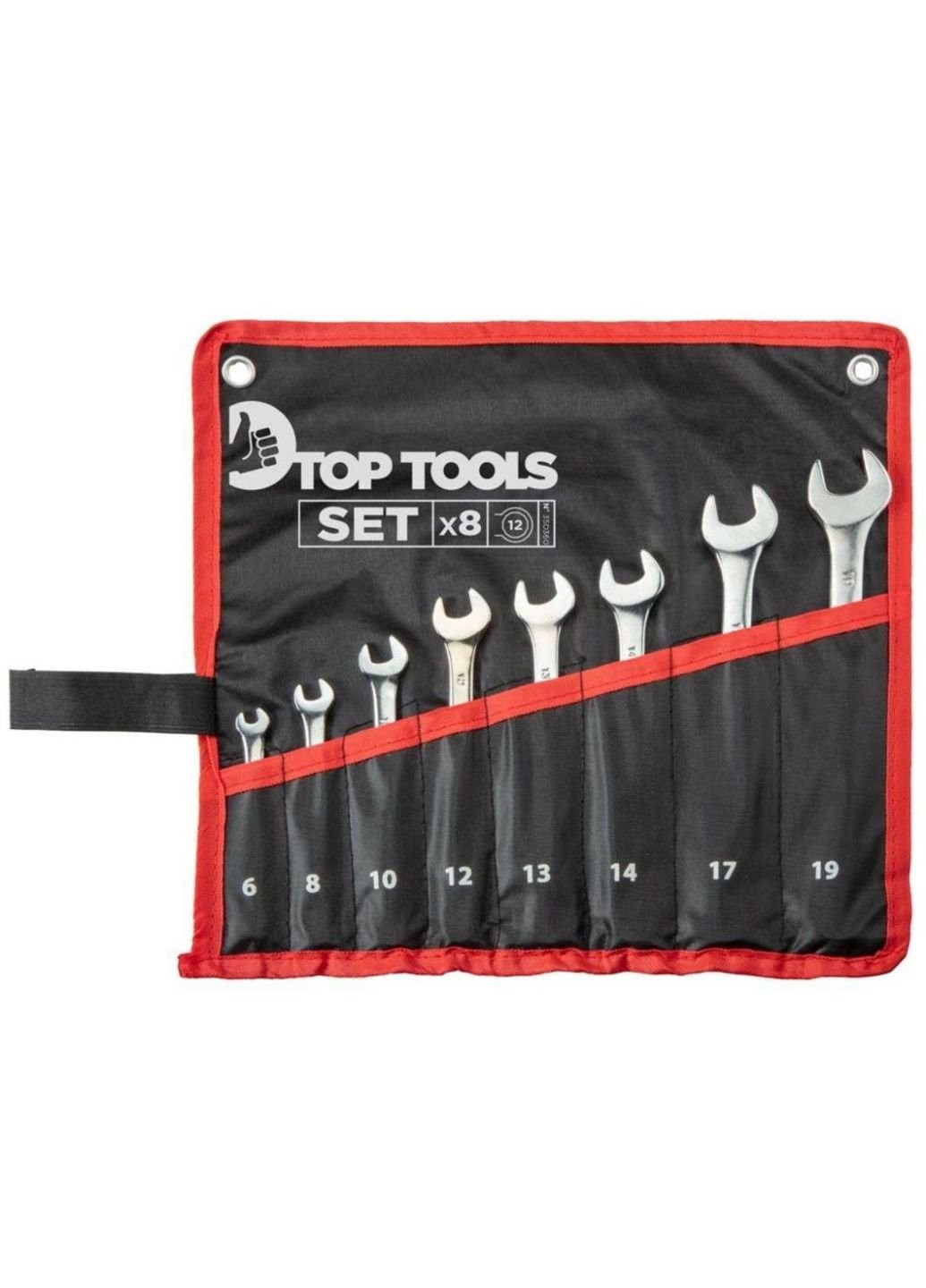 Набір інструментів ключів комбінованих 6-19 мм, 8 шт. (35D360) Top Tools (252409924)