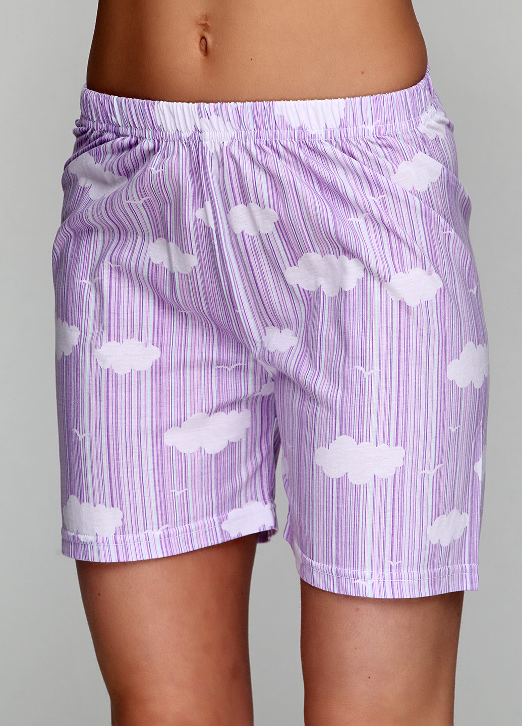 Сиреневая всесезон пижама (майка, шорты, маска для сна) Boyraz Pijama