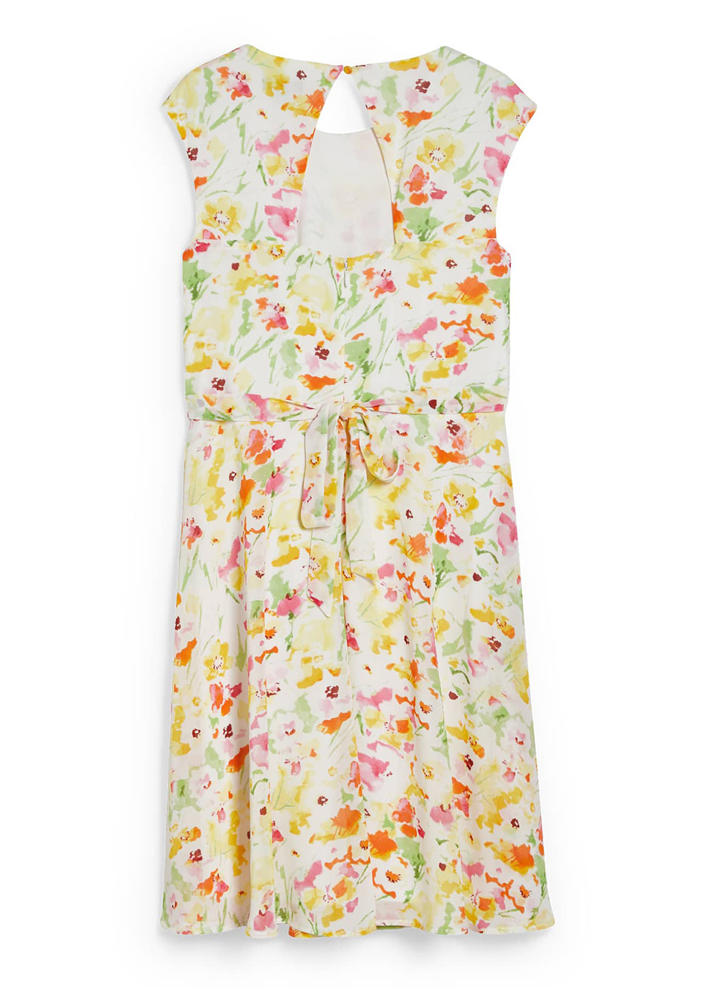 Білий кежуал сукня C&A з квітковим принтом