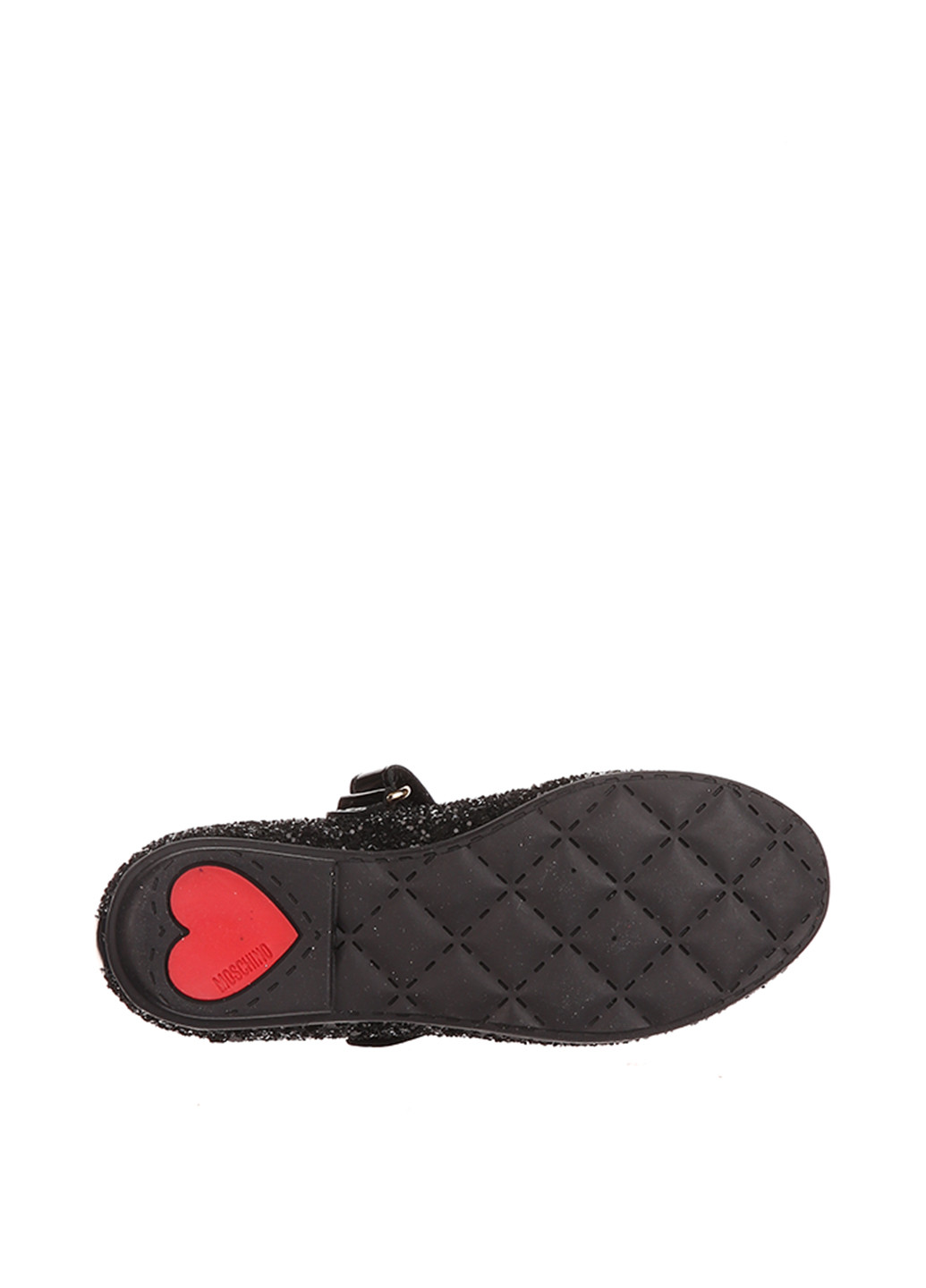 Черные туфли на низком каблуке Moschino
