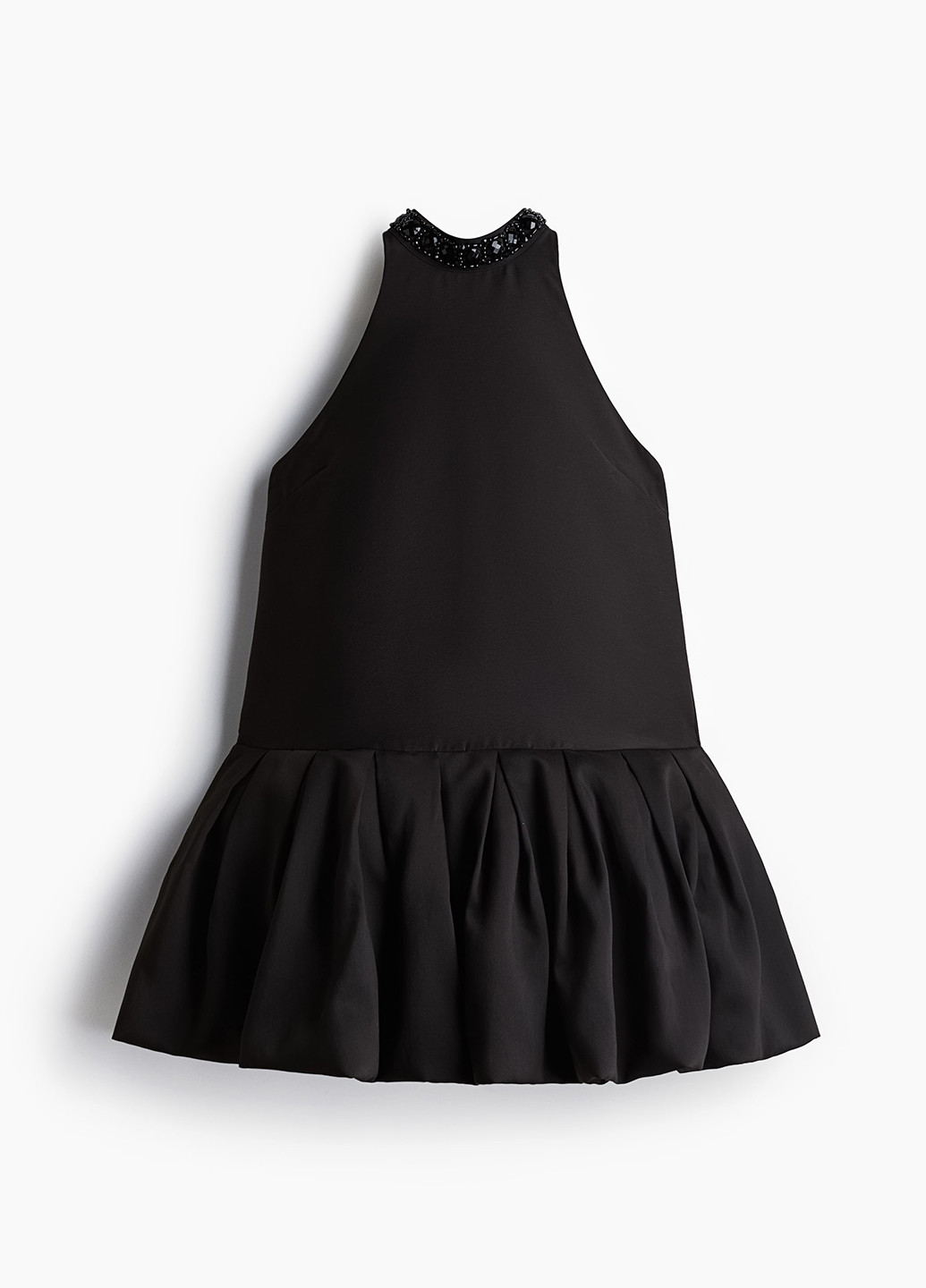 Черное праздничный, вечернее платье с открытыми плечами H&M однотонное