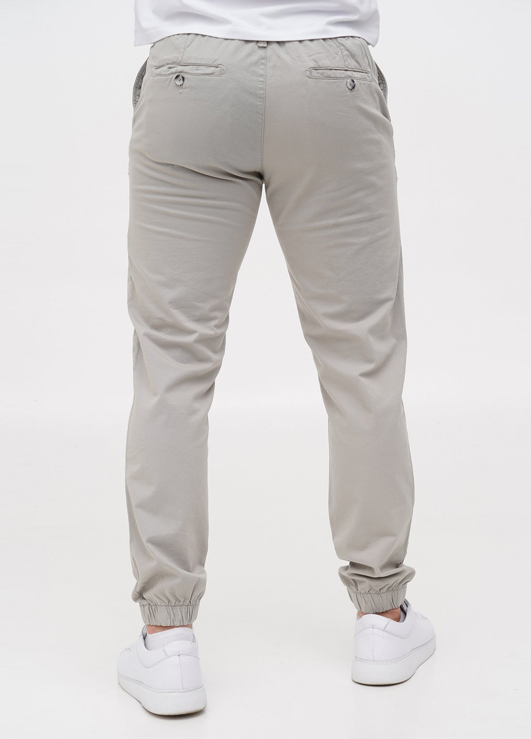 Светло-серые кэжуал демисезонные джоггеры брюки Trend Collection
