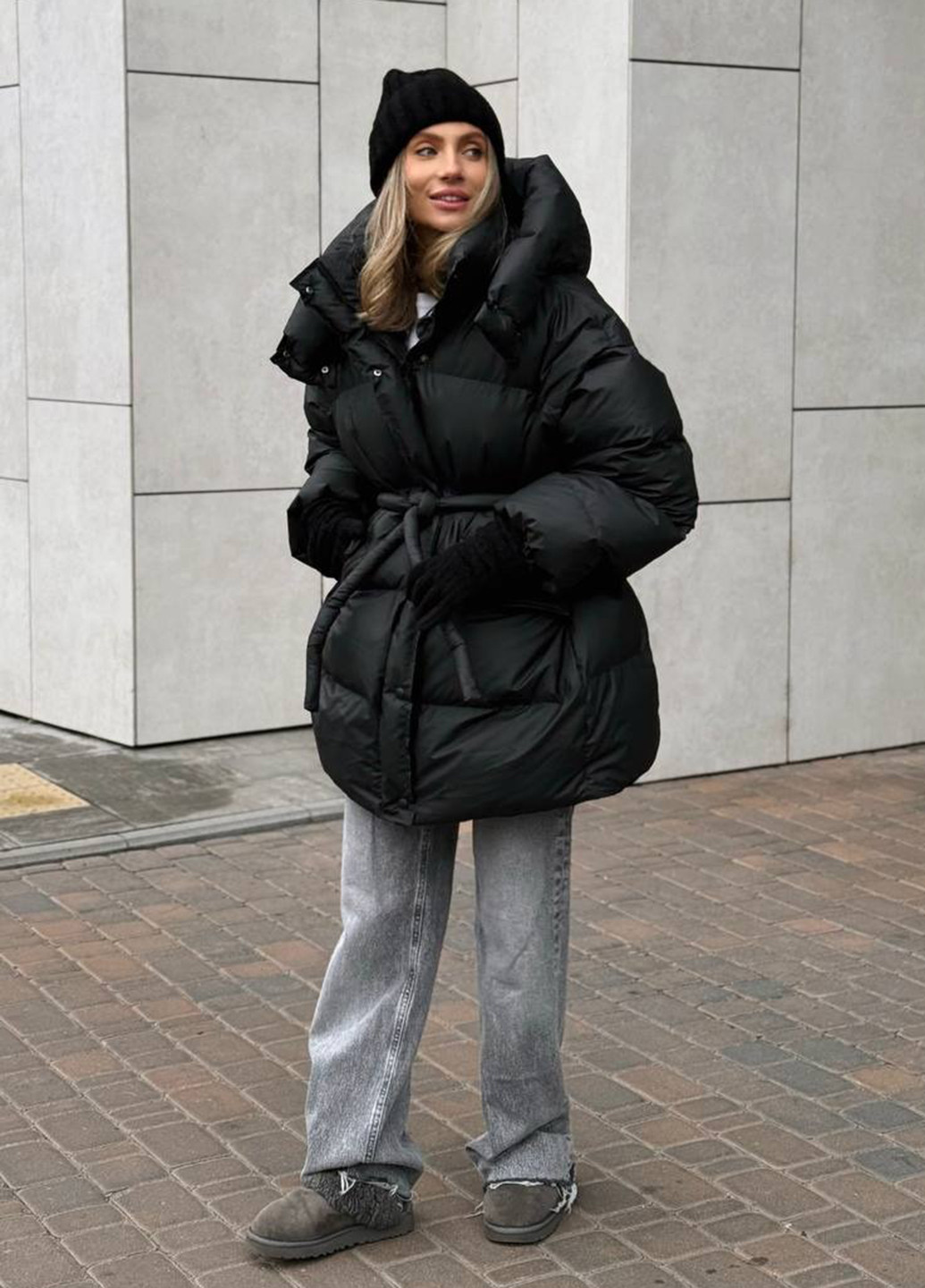 Черная зимняя куртка куртка-трансформер No Brand