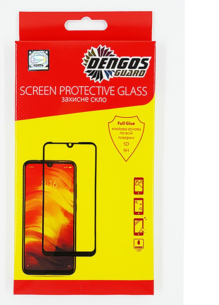 Скло захисне Full Glue Huawei Nova 5T (black) (TGFG-101) DENGOS (203978777)