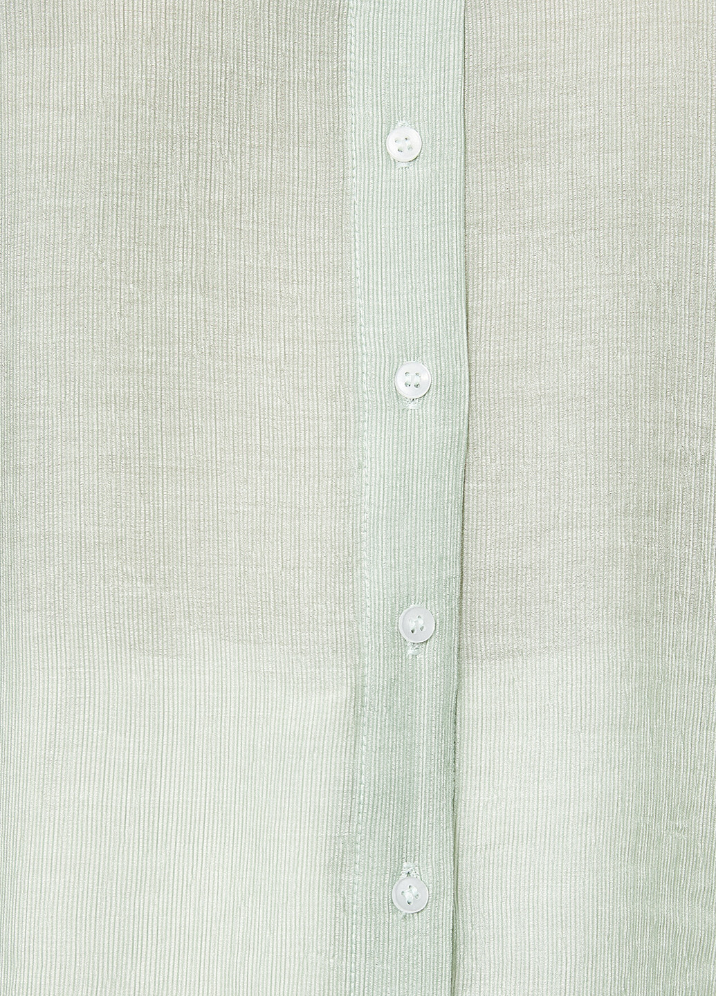 Светло-зеленая классическая рубашка однотонная KOTON