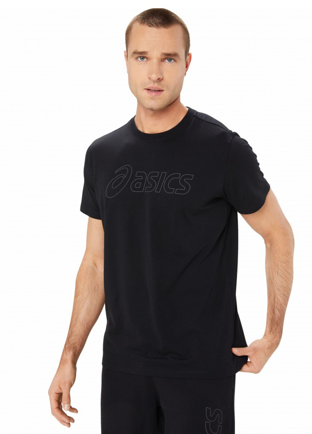 Чорна футболка Asics ASICS LOGO SS TEE