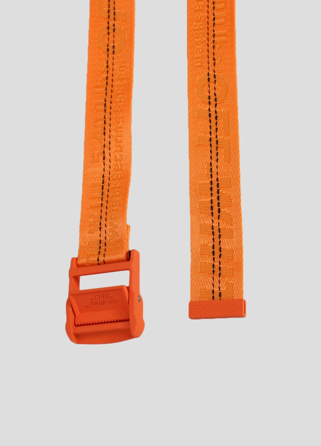 Светло-серый текстильный ремень Off-White (228291387)
