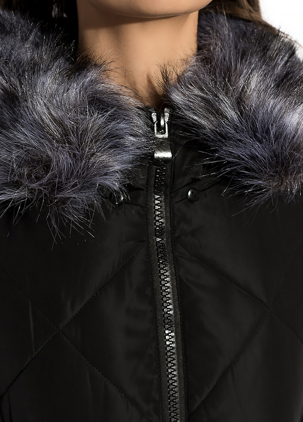 Черная зимняя куртки Time of Style