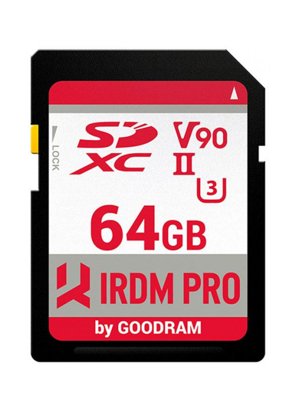 Карта памяти Secure Digital 64Gb IRDM PRO SDXC V90 UHS-II U3 Retail (IRP-S9B0-0640R11) Goodram карта памяти goodram secure digital 64gb irdm pro sdxc v90 uhs-ii u3 retail (irp-s9b0-0640r11) (138914838)