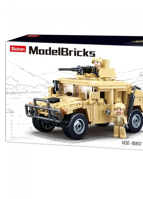 Конструктор армії M38-B0937 військовий Hummer, 265 деталей Sluban (253827787)