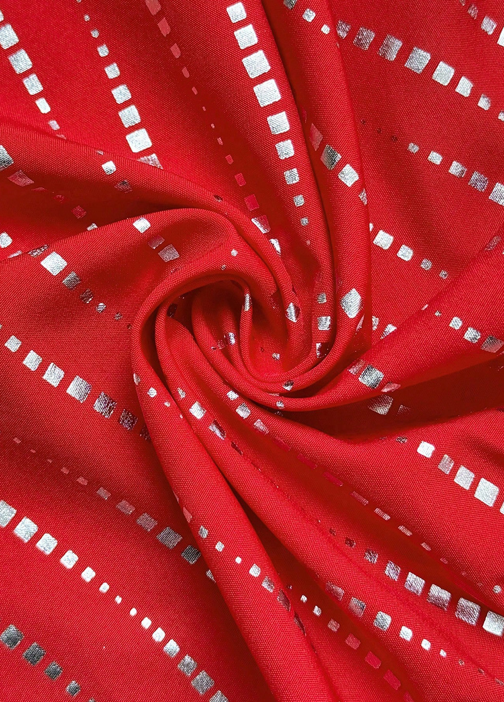 Червона блуза з баскою SHEIN