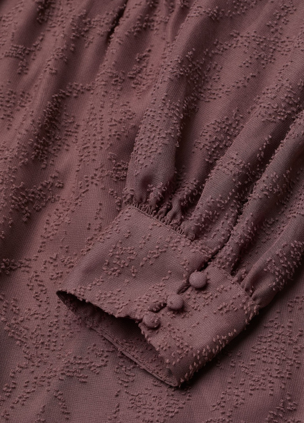 Темно-фиолетовое кэжуал платье H&M однотонное