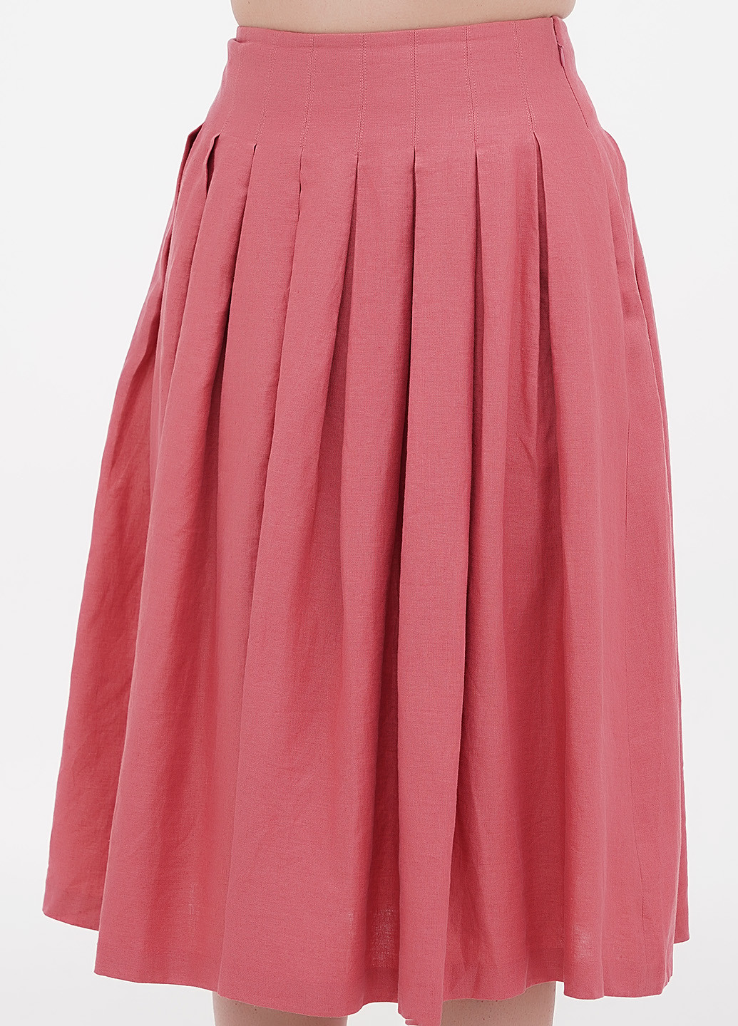 Розово-лиловая кэжуал однотонная юбка Boden клешированная