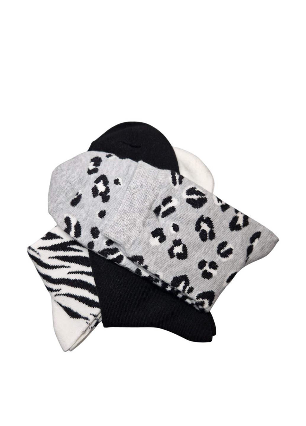 Комбіновані шкарпетки (3 пари) C&A анімалістичні (341560769)