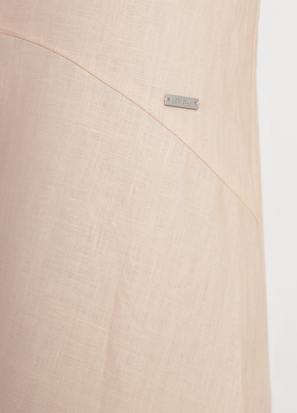 Світло-бежева кежуал сукня а-силует Armani Exchange однотонна