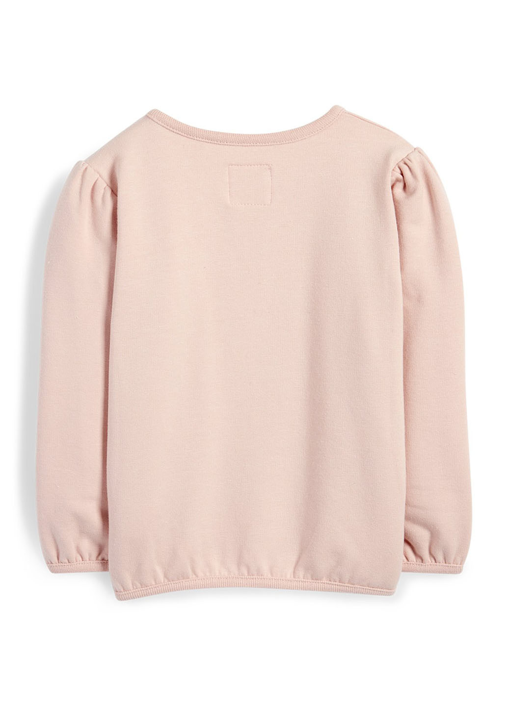 C&A світшот малюнок світло-рожевий кежуал трикотаж з начосом, бавовна