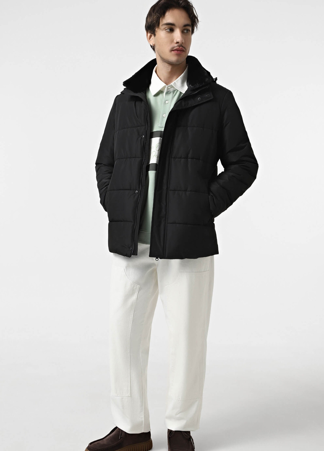 Чорна зимня куртка Sun's House