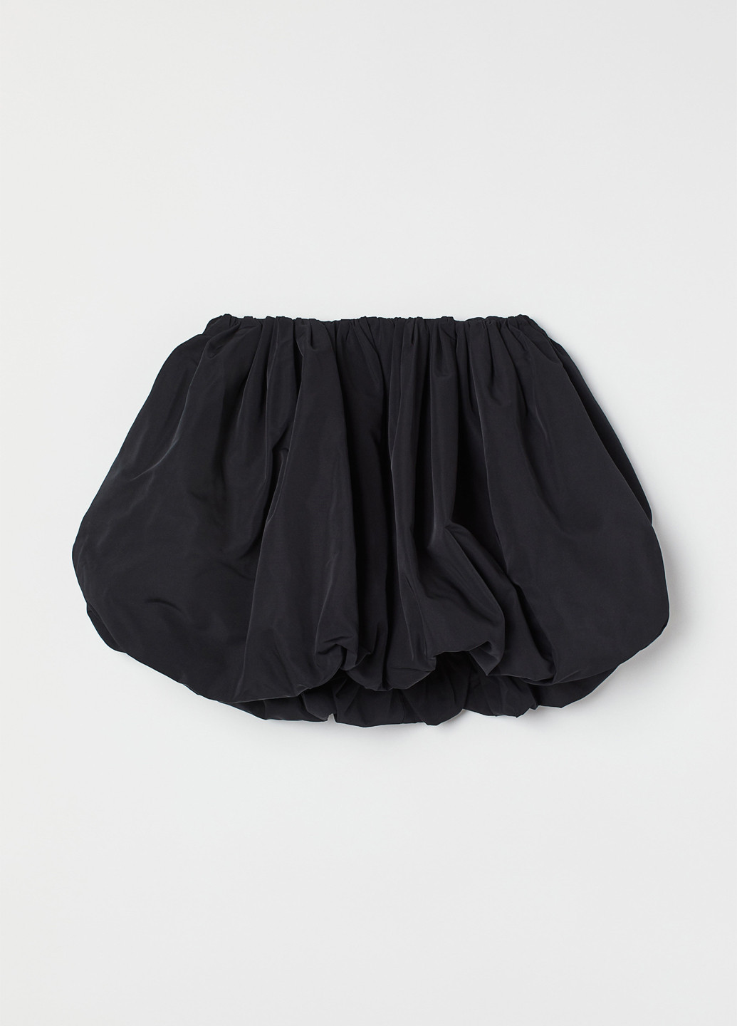 Черная кэжуал однотонная юбка H&M баллон