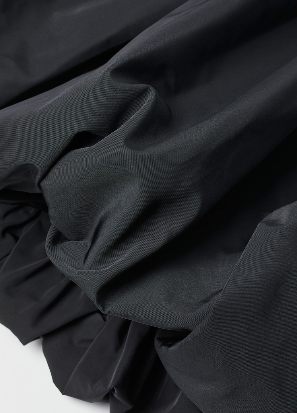 Черная кэжуал однотонная юбка H&M баллон