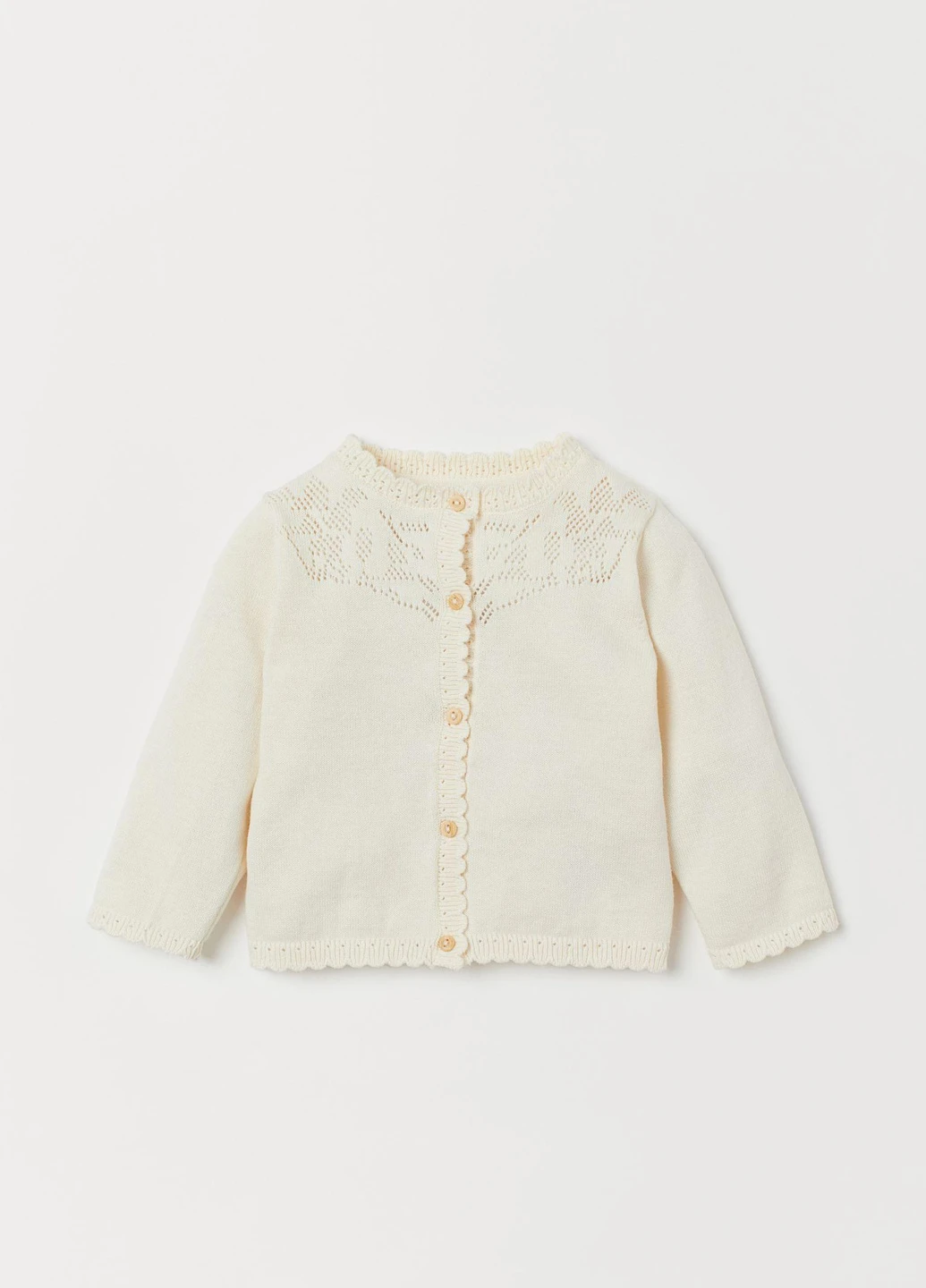 Кардиган демісезон,молочний, H&M (255192644)