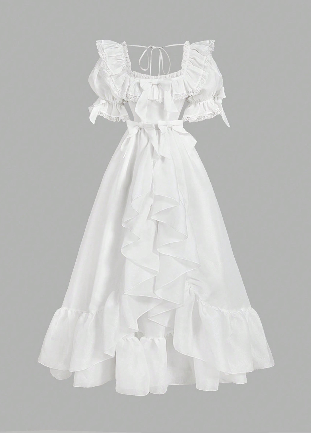 Білий святковий сукня кльош SHEIN однотонна