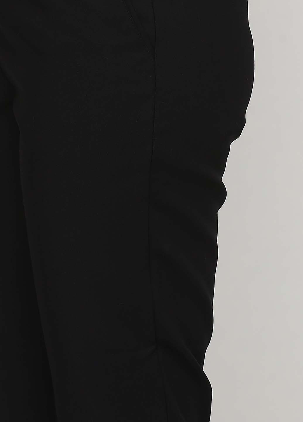 Черные кэжуал демисезонные прямые брюки Desires