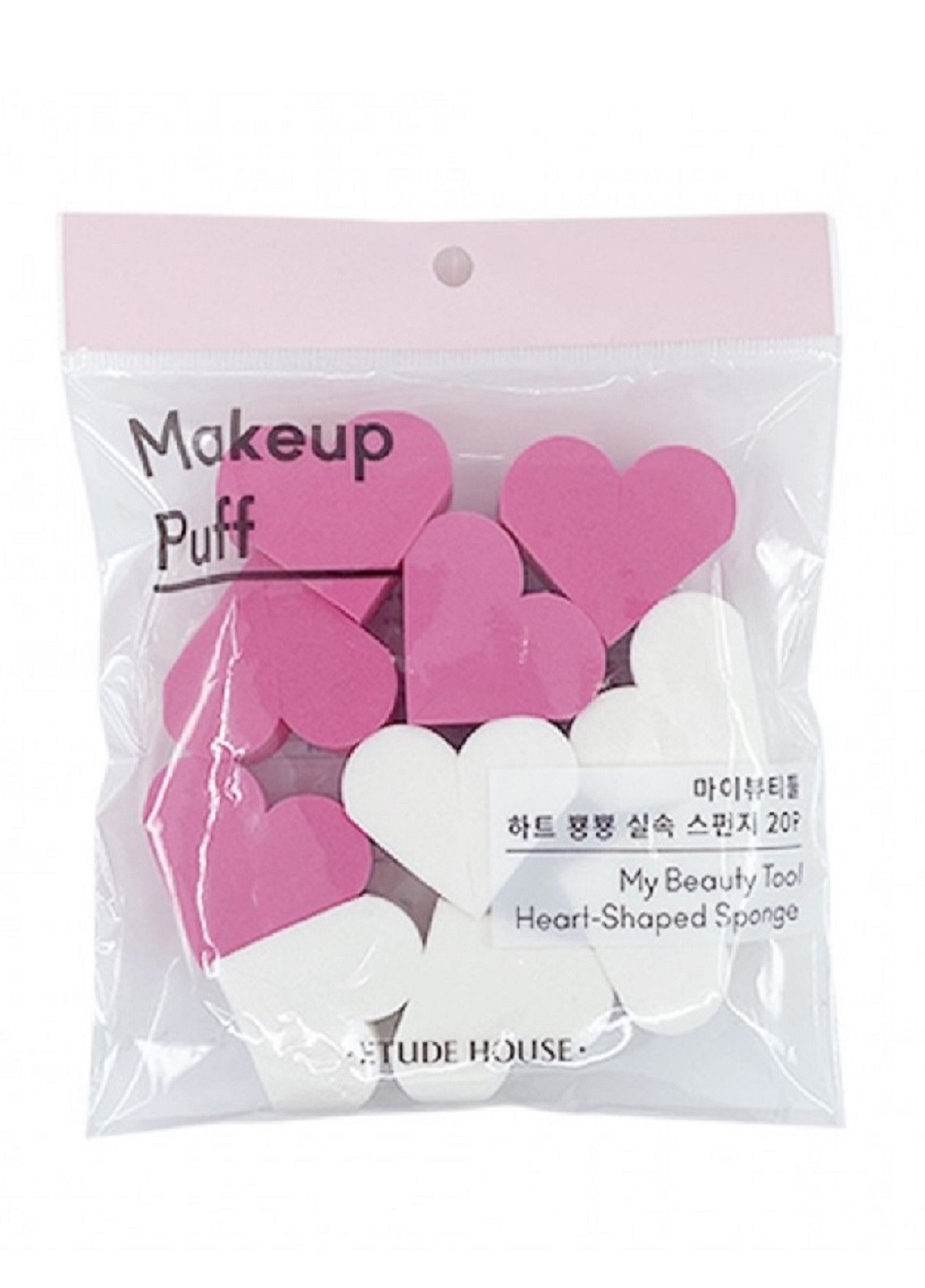 Комплект спонжів для макіяжу My Beauty Tool Heart Shaped Sponge, 20 шт Etude House (220110641)