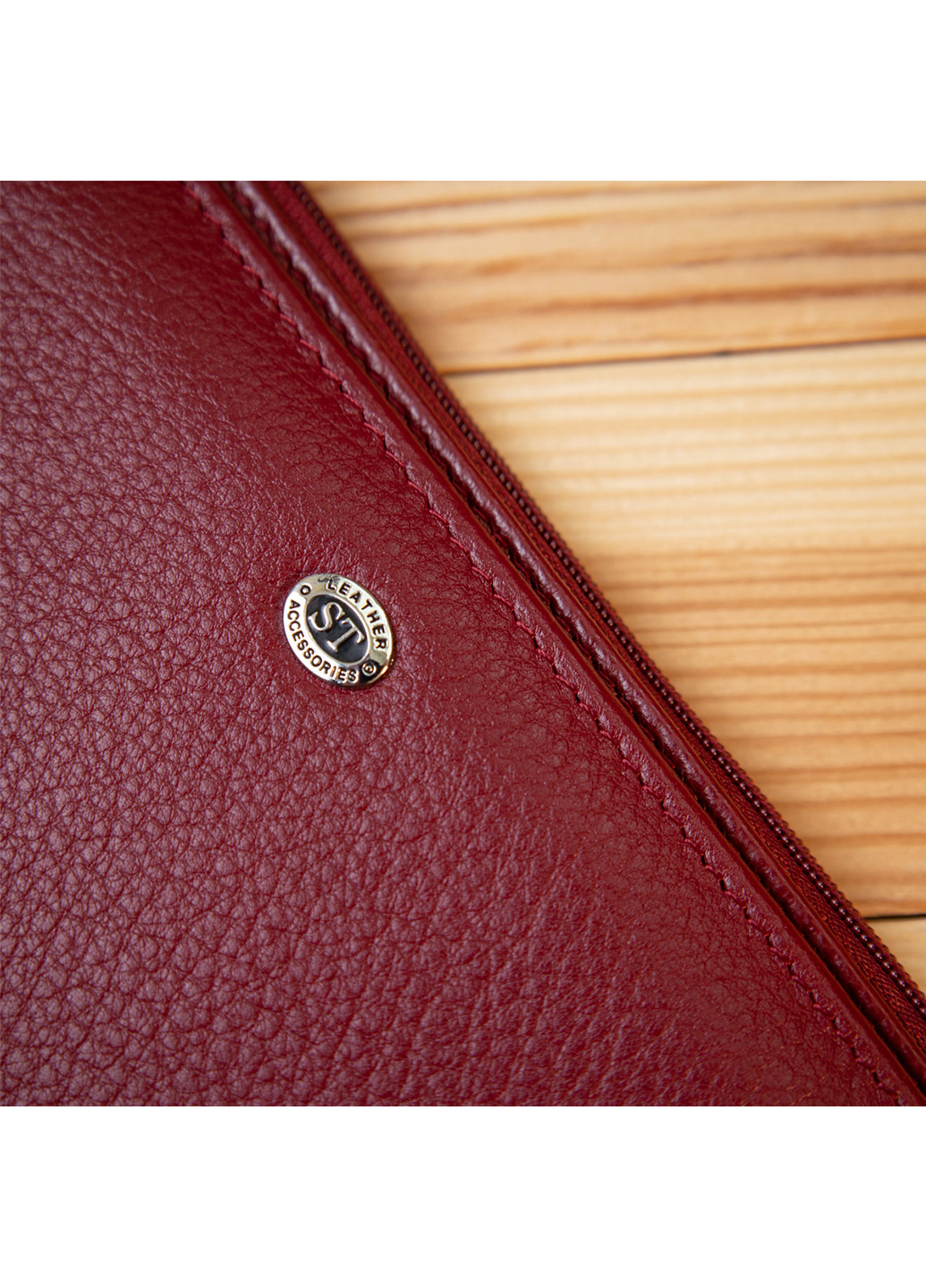 Жіночий шкіряний гаманець 19х9,5х1,5 см st leather (242188661)