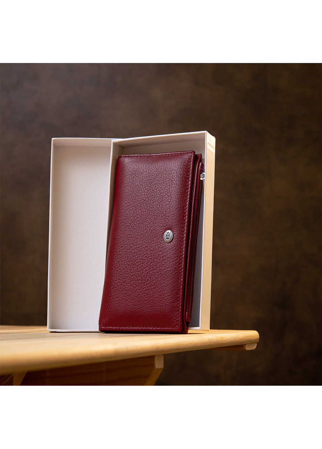 Женский кожаный кошелек 19х9,5х1,5 см st leather (242188661)