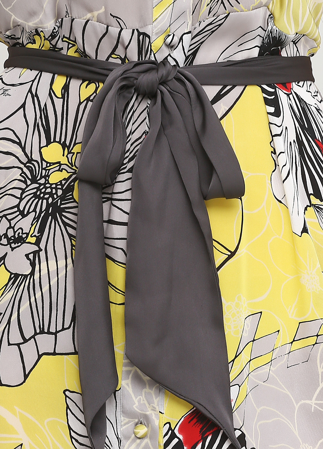 Сіра кежуал сукня Paola Frani з абстрактним візерунком
