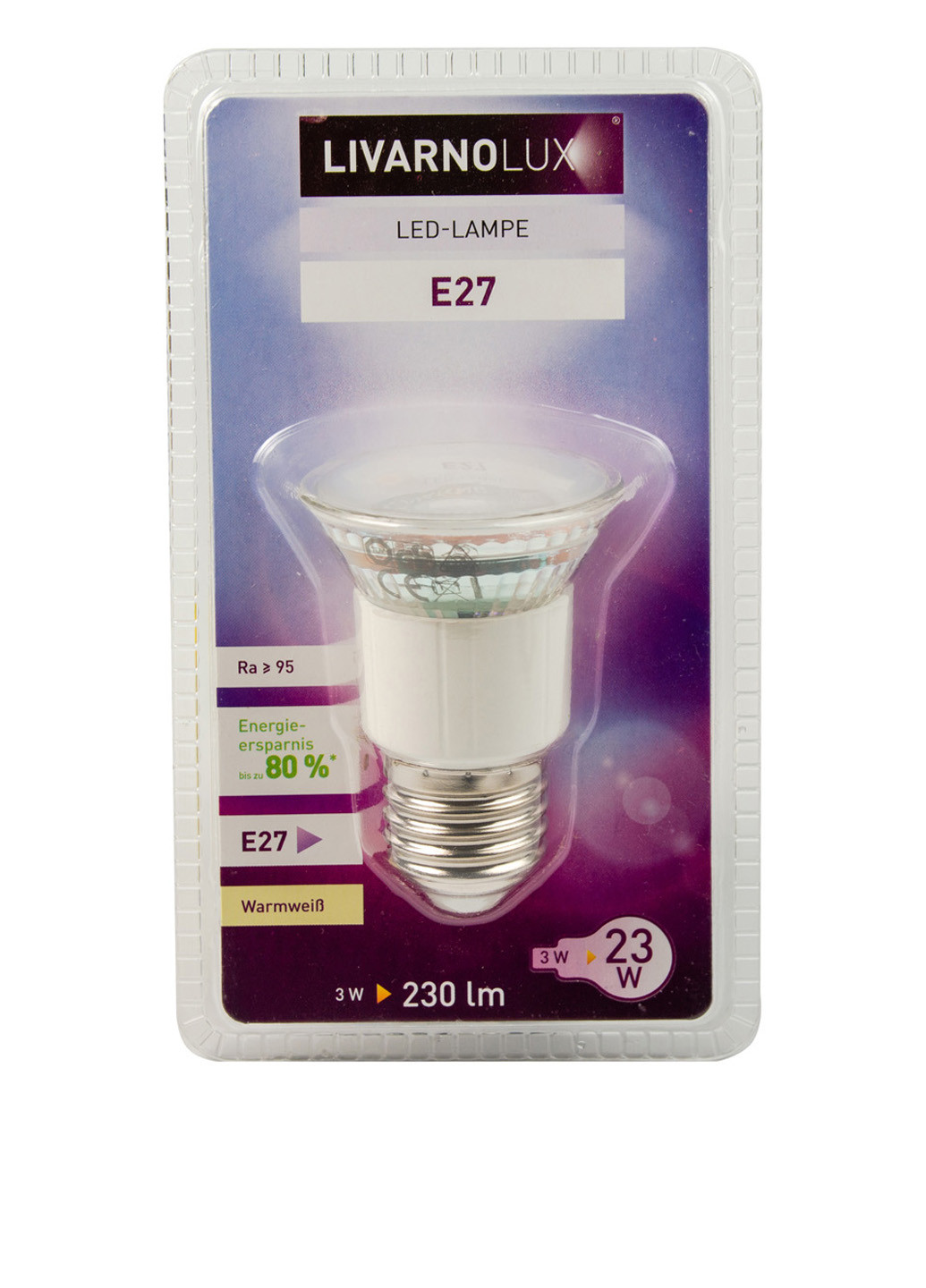 Лампочка LED E27, 3 Вт Livarno Lux (E27) белая