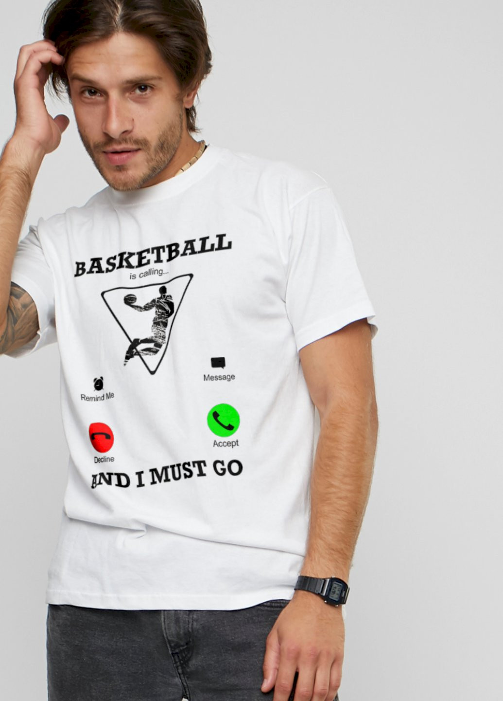 Біла футболка чоловіча YAPPI