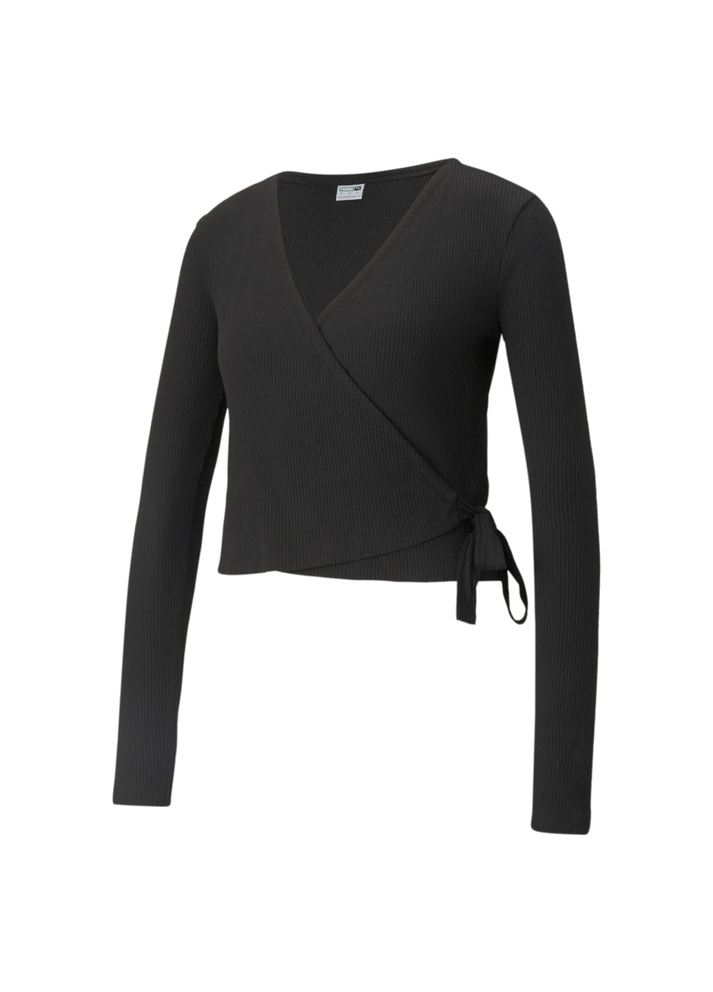 Лонгслив Classics Ribbed Women's Wrap Top Puma - (252455103)