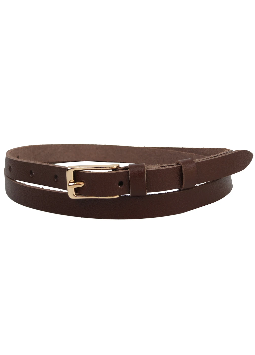 Женский кожаный ремень 114-120х1,5 см Skipper (253174289)