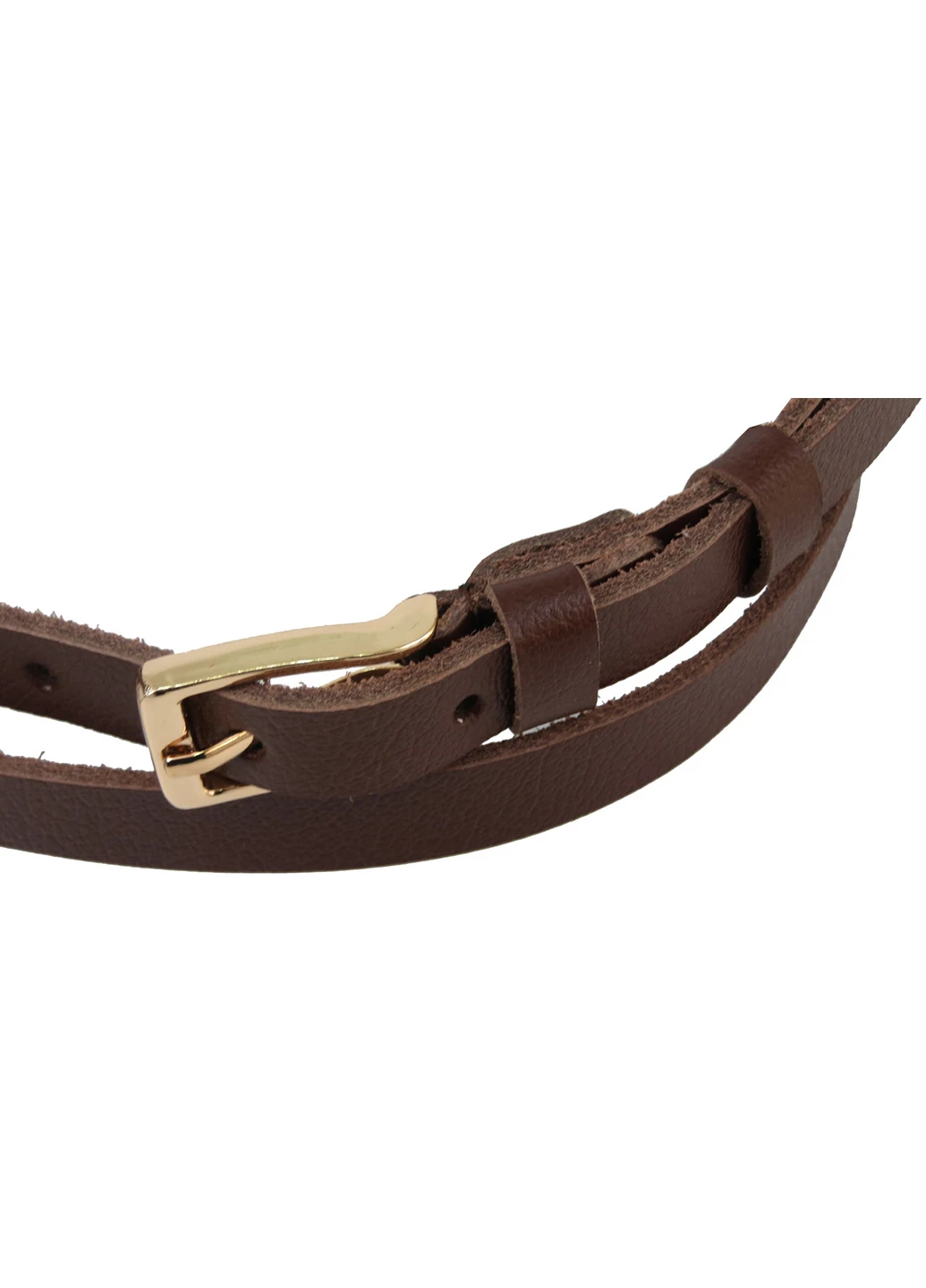 Женский кожаный ремень 114-120х1,5 см Skipper (253174289)