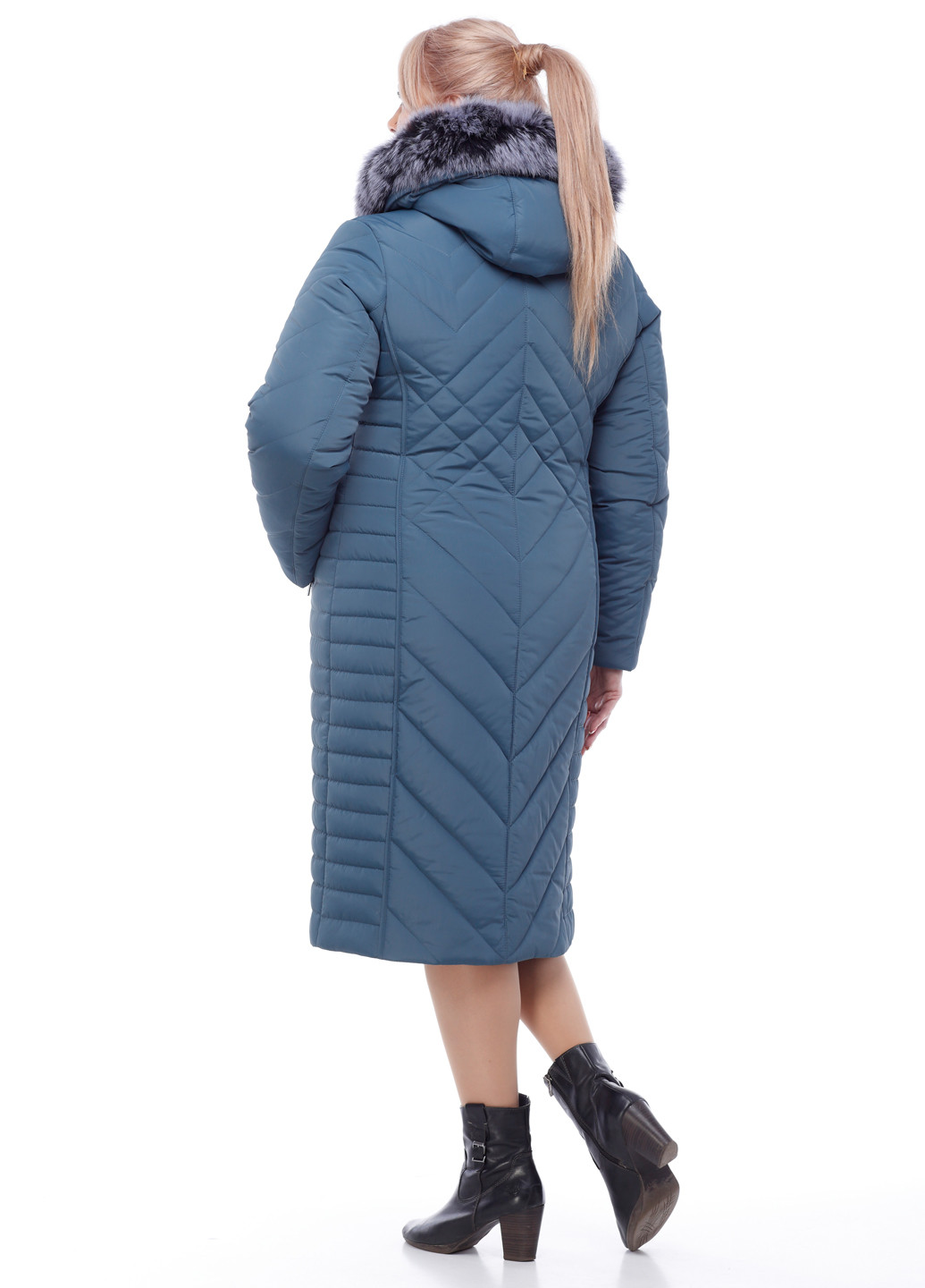 Сіро-синя зимня куртка Origa