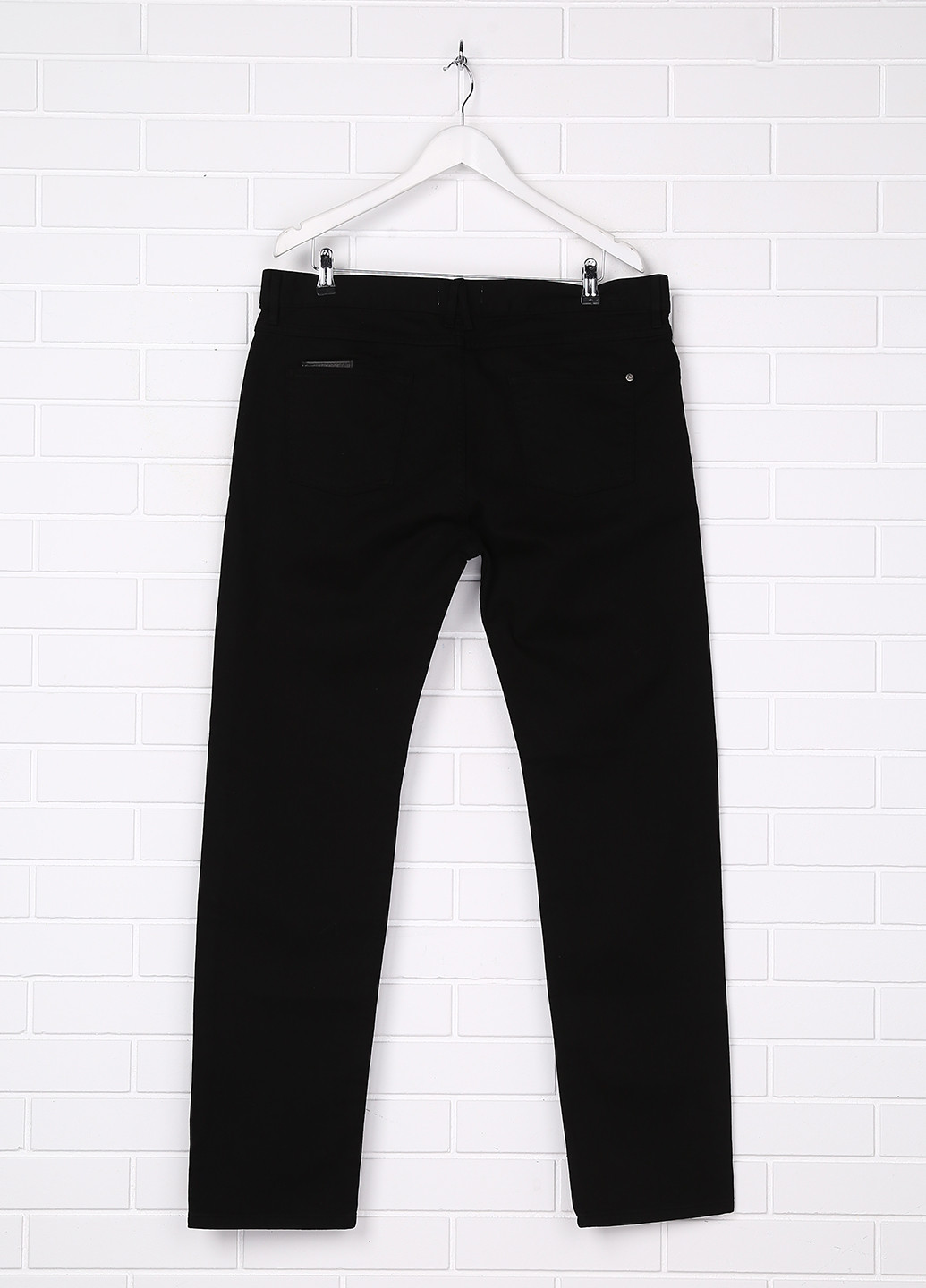 Черные демисезонные прямые джинсы Eleven Paris
