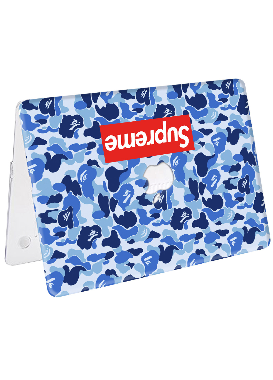 Чохол пластиковий для Apple MacBook Air 13 A1466 / A1369 Синій Бейп (Blue Bape) (6351-1897) MobiPrint (218539290)