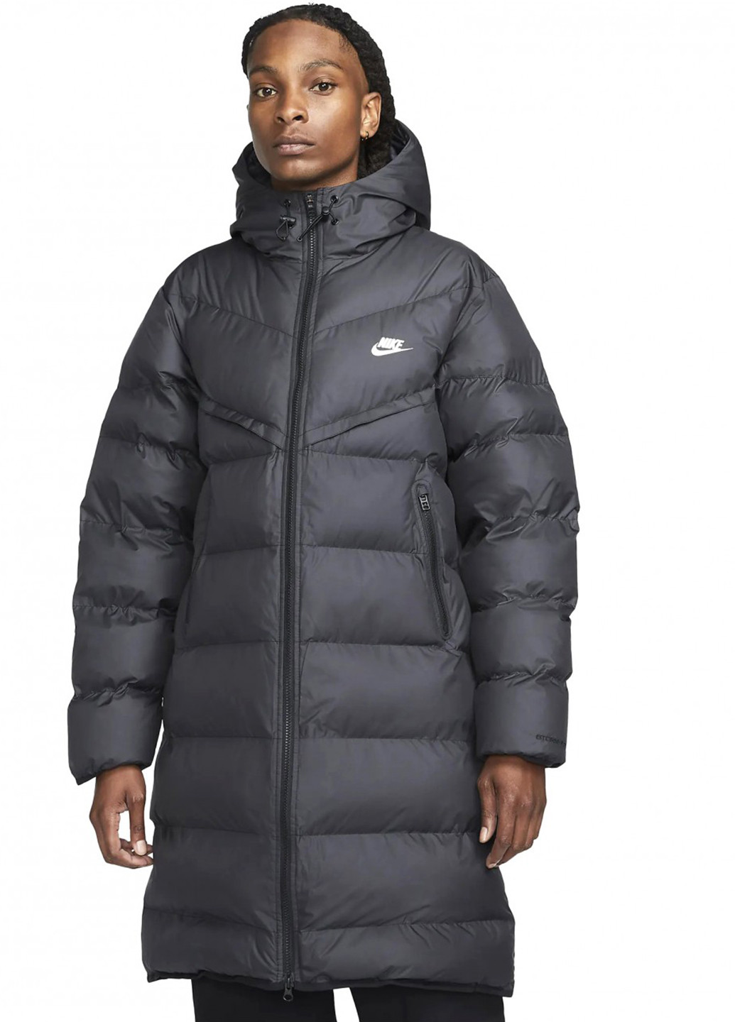 Черная зимняя куртка Nike M NK SF WR PL-FLD HD PARKA