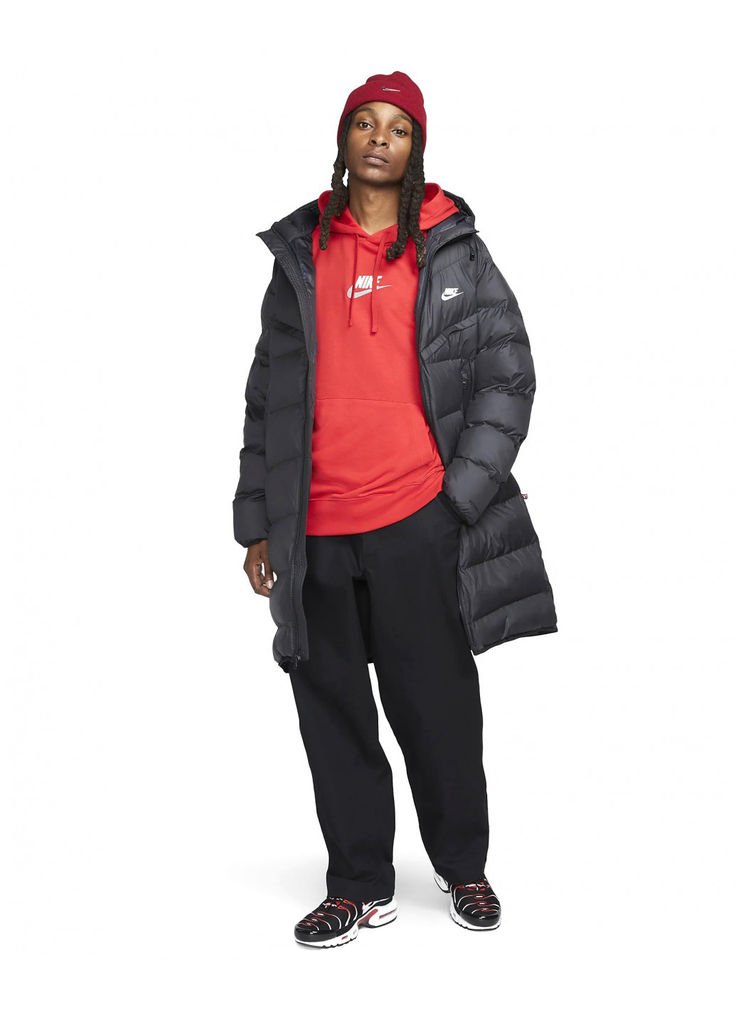 Черная зимняя куртка Nike M NK SF WR PL-FLD HD PARKA