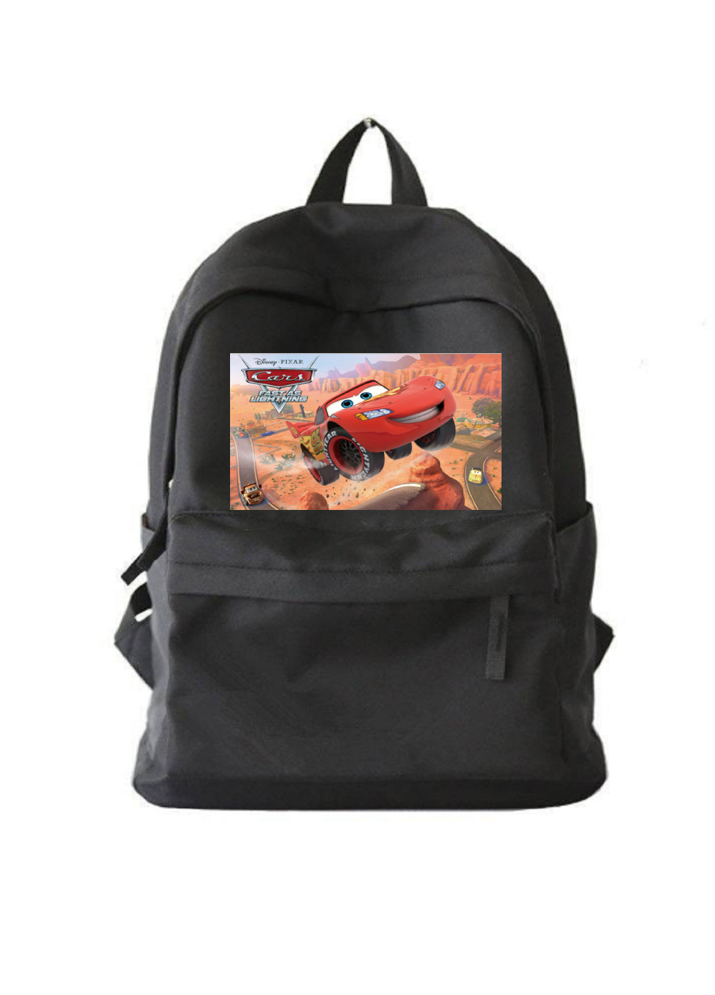 Рюкзак міський чорний Блискавка Маккуїн (Lightning McQueen) No Brand (255679430)