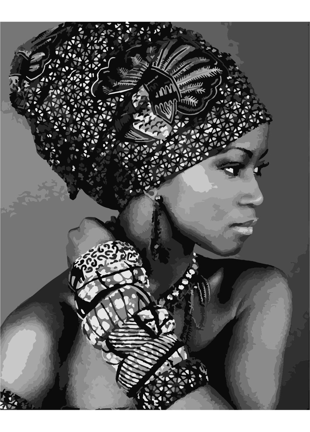 Картина по номерам "Африканська красуня" 40х50 см ArtStory (252131322)