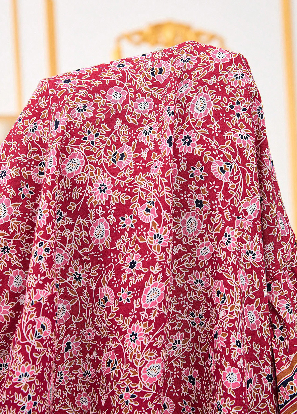 Разноцветная кэжуал "турецкие огурцы" юбка для беременных SHEIN а-силуэта (трапеция)